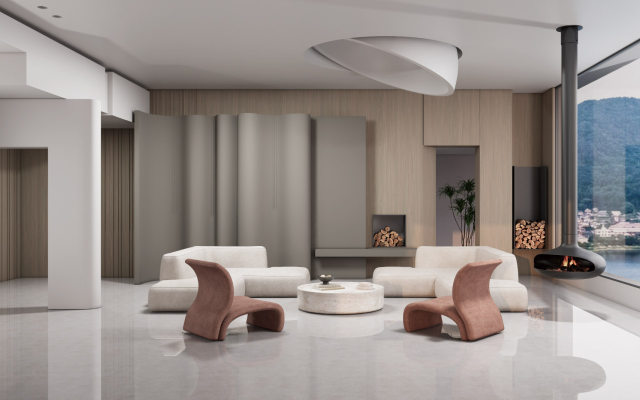 客厅布景墙